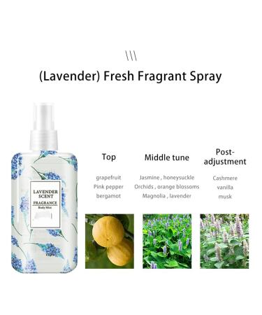 Natural Perfume Mist Hair & Body Perfume Mist Nutmeg Lily Lavender Parfum Spray Perfume Fragrance For Women For Birthday Anniversary 3.53 Oz (Prairie stream) - Buy Online on GoSupps.com
