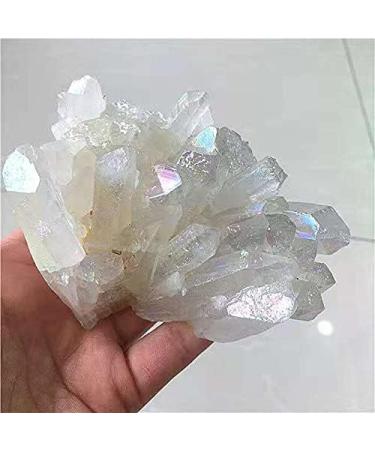 Natural raw Rock Stone Quartz Aura White Crystal Cluster for Home Decoration 250-320g 1pc - Buy Online on GoSupps.com