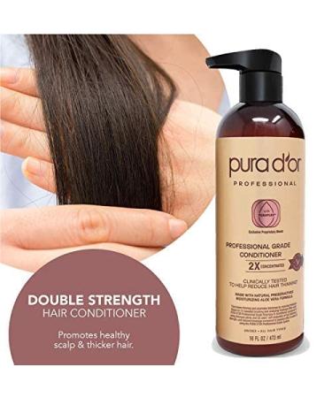 PURA D'OR Professional Grade Biotin Conditioner 16oz - Clinically Proven Anti-Thinning Hair Care for Women & Men - Buy Online on GoSupps.com