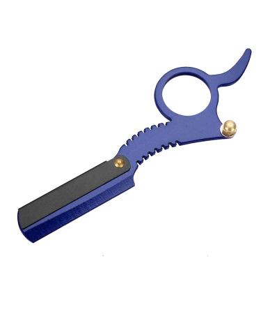 Buy Sonew Retro Barber Razor for Men - Straight Edge Wooden Handle Replaceable Blades & Beard Styling Set (Blue) - International Shipping Available - Buy Online on GoSupps.com