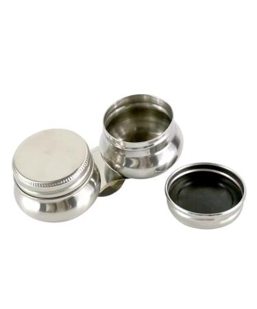 Ecjiuyi Palette Cup with Lid  Stainless Steel Double Dipper Oil Painting Pot Container  No Leakage  Can Clip on Palette - Buy Online on GoSupps.com