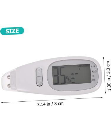 Mikikit 1 Set Moisture Tester Face Moisture Test Pen Skin Analyzer Device Facial Skin Analyzer Moisture Meter Skin Softness Analyzer Face Hydration Tester Abs Fuel Meter Water Oil White - Buy Online on GoSupps.com