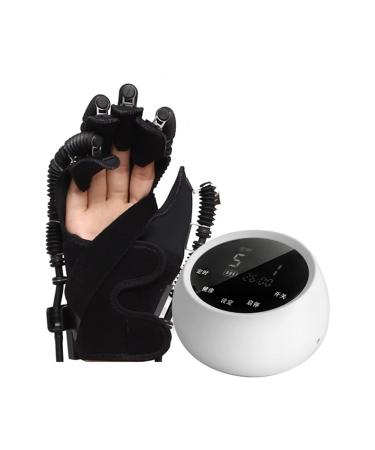 ZZBB Rehabilitation Robot Glove Finger Orthotics Exerciser Exoskeleton Manual Training Fingerboard Flexion and Finger Extension Exercise Nerve Massager Right Hand