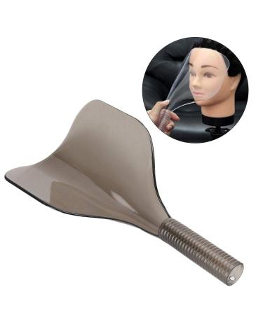 Professional Hairdressing Face Cover - Transparent Gray Hairspray Shield for Salon Styling Tools - Buy Online on GoSupps.com