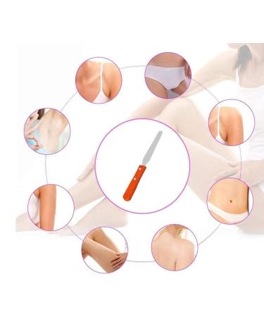 18.5 cm Metal & Wood Depilatory Wax Spatula Ideal for Smooth Hair Removal - Buy Online on GoSupps.com