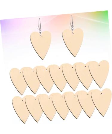 LIFKOME 50pcs Heart Shaped Earrings Wooden Eardrop Ear Accessories Casual Jewelry Party Ear Ornament Earring Studs for Women for Women Fashion and Attractive - Buy Online on GoSupps.com