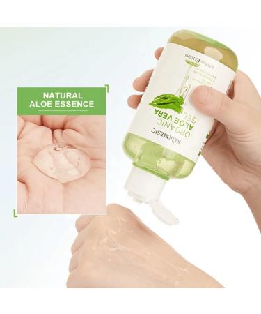 Gel d'aloe vera l'extrait bio - Soin hydratant pour le visage le corps et les cheveux - Gel apr s-soleil pour les coups de soleil et les peaux s ches - V g talien et sans paraben - 200 ml - Buy Online on GoSupps.com