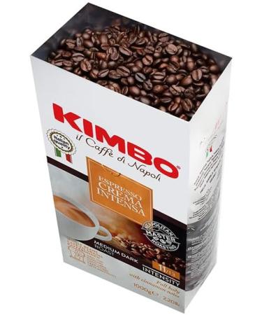 Kimbo Crema Intensa Whole Coffee Beans 1kg Bag - Medium Roast - Buy Online on GoSupps.com