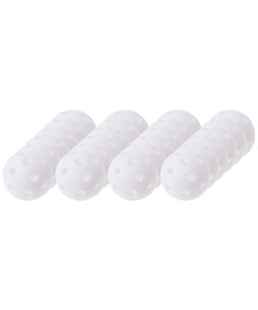 Crown Sporting Goods - 24 Polyurethane White Plastic Golf Balls  Bulk Set of Golf Balls for Swing Practice, Driving Range