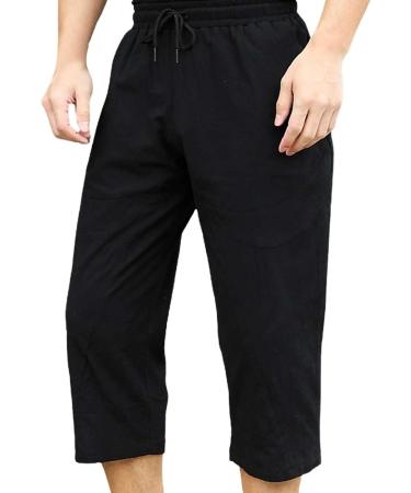 Shop CEWIFO Men's Denim Pants Simple Cotton & Linen Trousers Sport Shorts Summer Styles International Shipping Available - Buy Online on GoSupps.com