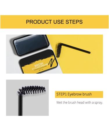 CNAFGBGG Eyebrow Soap Brow Styling Soap Eyebrow Shaping Wax Eyebrow Setting Gel Waterproof Eyebrow Cream Makeup Balm for Natural Brows Stylish - Buy Online on GoSupps.com