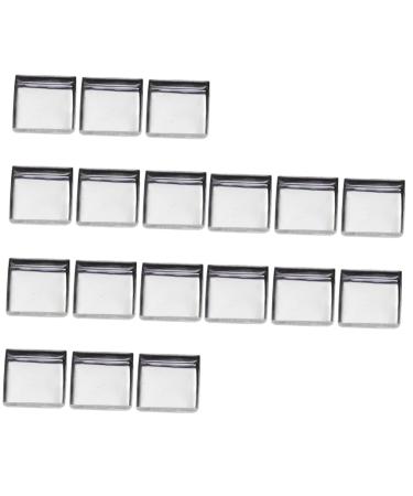 FRCOLOR 180 Pcs Square Magnets Empty Eyeshadow Tin Pan Watercolor Plate Metal Plate Iron Plate