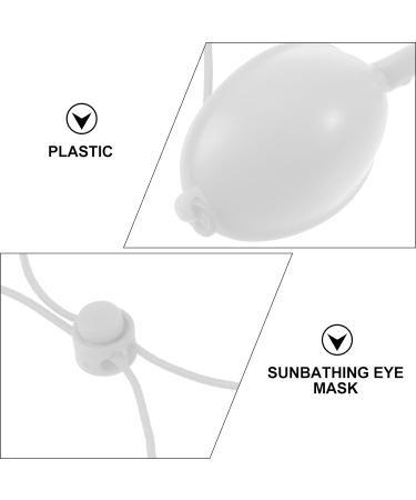 EXCEART Tanning Bed Goggles UV Eye Protection Glasses Silicone Goggle Flexible Safety Eyeshields Eye Patch for Hair Removal Beauty Cosmetology White - Buy Online on GoSupps.com