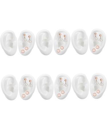 6 Pairs Silicone Ear Molds - Realistic Fake Ear Models for Studs | International Shipping Available - Buy Online on GoSupps.com