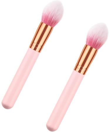 Didiseaon 2pcs Cosmetics Brush Makeup Powder Brush Cosmetic Brush Highlighter Makeup Brush Wooden - Buy Online on GoSupps.com