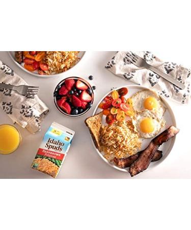 Idaho Spuds Premium Hashbrown Potatoes 4.2 oz 8 Pack - NonGMO, Gluten Free, Kosher - Made from 100% Potatoes - 33.6 Ounce - Buy Online on GoSupps.com