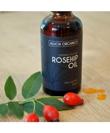 Alucia Organics Certified Organic CO2 Rosehip Oil - Pure Natural Co2 Extracted Certified Organic Vegan Cruelty Free for Skin Face Body (30ml) 30 ml (Pack of 1) - Buy Online on GoSupps.com