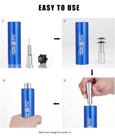 PLUSMILE Bicycle Fork Star Nut Installer Set - Blue | Free Spare Screw & Start Nut Included (7/8 1 1-1/8) - Buy Online on GoSupps.com