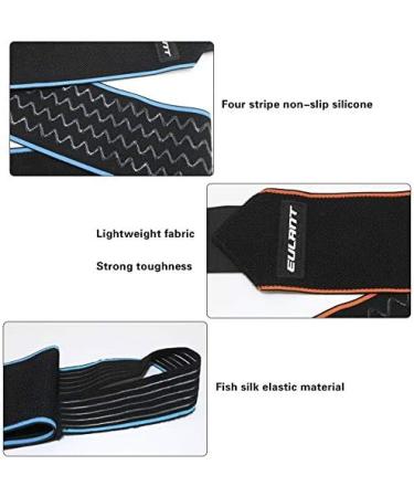 Buy Eulant Adjustable Ankle Bandage - Anti-Slip Silicone Elastic Support for Sports 85cm Blue - 1 Piece - Buy Online on GoSupps.com