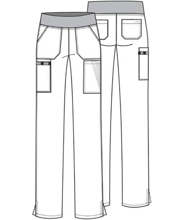 Dickies EDS Essentials Women Scrubs Pant DK005 - 4X-Large Plus Espresso | Natural Rise Tapered Leg Pull-On - Buy Online on GoSupps.com