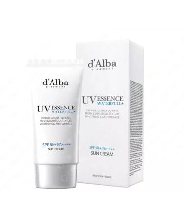 Korea Vegan Skincare_Italian Truffle Waterfull UV Essence Moisturizer Sunscreen 50ml SPF 50+ PA++++ Safe for all Skin Types. Beige