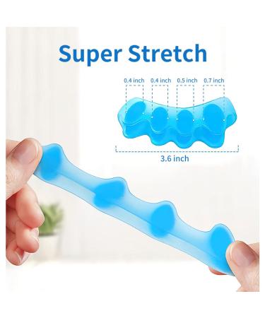 AGARES Toe Spacers (8-Piece Set) | Bunions Correction for Women & Men | Toe Brace for Foot Pain & Plantar Fasciitis - White - Buy Online on GoSupps.com
