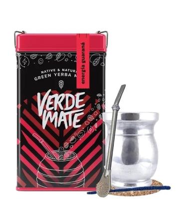Coffret Yerba Mate Yerbera Verde Mate Green nergie Guaran 500g & Matero Palo Santo Diego