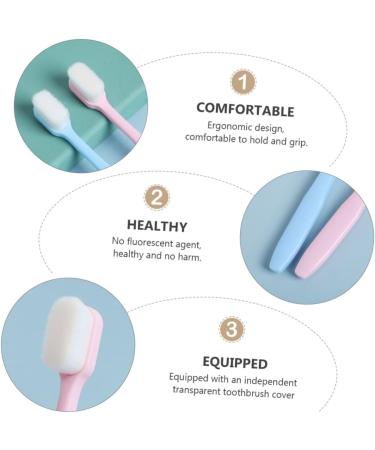 Healeved 6 PCS Toothbrush Clean Brush Set for Ladies - Eco-Friendly PP Design | Perfect for Travel & Daily Use - Buy Online on GoSupps.com