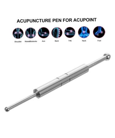 Minkissy Stainless Steel Acupuncture Pen - Manual Metal Acupuncture Tool with Retractable Design for Pain Relief | Shop Internationally - Buy Online on GoSupps.com