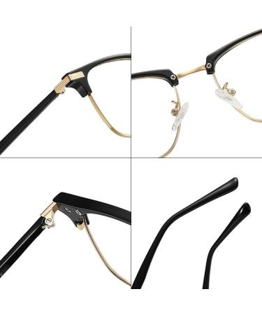 SERONI Blue Light Blocking Glasses for Men & Women - Anti UV Ray TR90 Eyewear Stylish Tea-Silver Frame 54mm - Buy Online on GoSupps.com