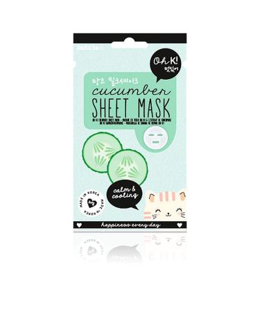 Oh K! Cucumber Facial Sheet Mask - Hydrating & Revitalizing Skincare | Buy Internationally - Buy Online on GoSupps.com