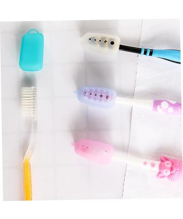FRCOLOR 30 Pcs Travel Toothbrush Covers - Portable Food Grade Silicone Caps for Universal Electric Toothbrushes - Buy Online on GoSupps.com