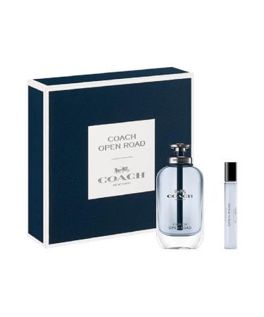 Coach Open Road Eau de Toilette 2 Piece Set - 2.0 fl. oz. Spray 0.25 fl. oz. Spray - Long Lasting Fragrance with notes of Sichuan Pepper Lavender & Vetiver - Woody & Aromatic