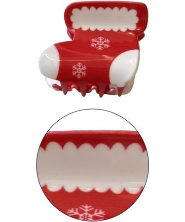 xbiez Christmas Style Santa/Tree/Snowflake/Shoes/Snowman Pattern Hair Claw Delicate Ladies Taking Photo Braids Hair Claw NewChristmas stockin - Buy Online on GoSupps.com