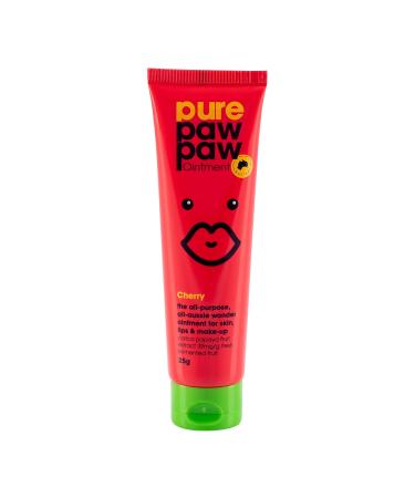 Pure Paw Paw Australian Ointment with Cherry to Smooth and Soothe Suitable For Lips All Skin Types and Makeup 25g