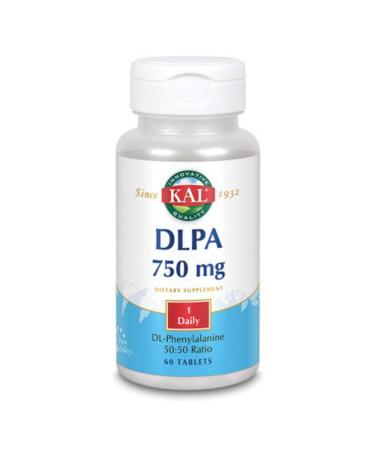 KAL DLPA Tablets 750 mg 60 Count 750 Mg 60 Count (Pack of 1)