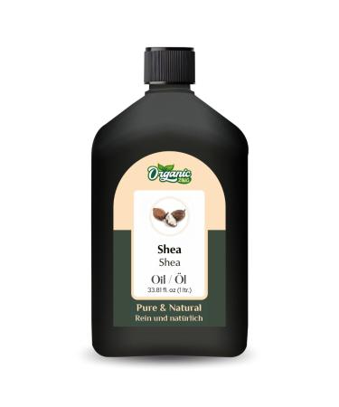 ORGANIC ZING Organic Zing Shea Oil (Vitellaria Paradoxa) - Pure and natural essential oil for skin care hair care and massage - 1000 ml