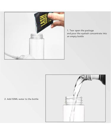 Eyelash Cleaner Concentrate - 10 Pieces | Foaming Shampoo for Eyelash Extensions | Daily Deep Cleaning & Removal of Dust & Oil - Pink Package - Buy Online on GoSupps.com