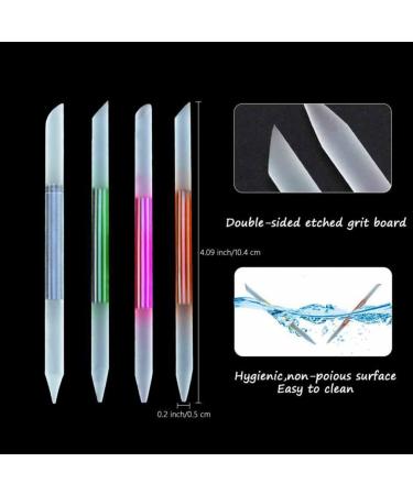 Glass Cuticle Pusher Professional Manicure Stick Nail Art Tools Accessory Cuticle Remover Tools Rosy - Buy Online on GoSupps.com