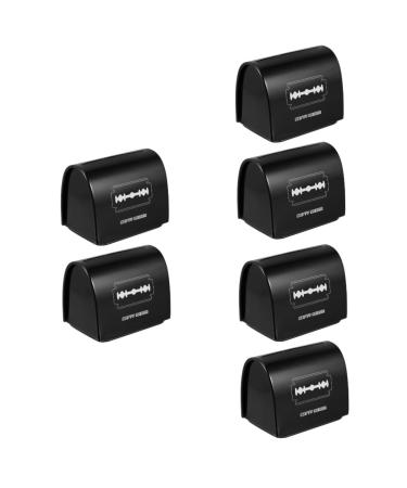 Minkissy 6 STK Klinge Storage Box Donors Razor Recycling Tin Blade Service Razor Disposal of Razor Blades Safety Container-Box Man Weißblech Iron