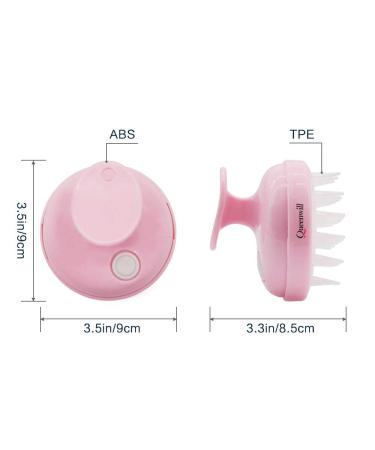 Electric Scalp Massager & Scrubber | Cordless Portable Head Scratching Massager with Vibration Comb for Hair Growth & Stress Relaxation - Pink - Buy Online on GoSupps.com