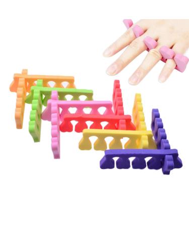 Minkissy 15-Piece Foam Toe Separator Set for Nail Art & Pedicure - Relaxing Finger Separators in Random Colors - Buy Online on GoSupps.com