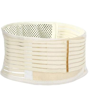 Lumbar pest belts women keeps warm beige self-warming waist protection remote infrared-hot moguscity magnet belt waist/abdominal support (beige m)