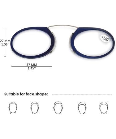 KOOSUFA B gellose Reading Glasses for Men & Women - Compact Light Slim Travel Aids in Red - Available in 1.0 to 3.5 Magnification - Buy Online on GoSupps.com