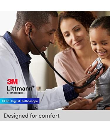 3M Littmann CORE Digital Stethoscope 8572 - High Polish Rainbow Chestpiece - Black Tube - 69 cm - Black / Rainbow - Single - Buy Online on GoSupps.com