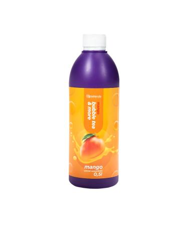 Sirup for Bubble Tea 0.5 l Mango |Drinks Sirup concentrate 500 ml |100% vegan gluten -free without artificial dyes |Fruit syrup for bubbletea | beverage syrup |For desserts |Mango 500g