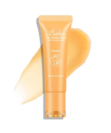 KYDA Lip Gloss Balm Moisturizing and Glow Lip Balm Hydrating Lip Care Tint with Glossy Finish Lip Treatment for Dry Cracked Lips-01 Peach