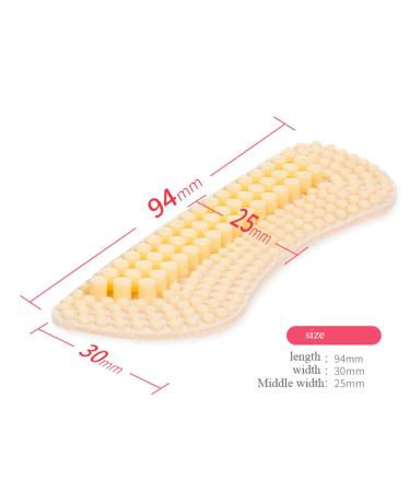 Massage Silicone Insoles - Non-Slip Shoe Cushions & Heel Inserts for Foot Protection - 6mm Black - Buy Online on GoSupps.com