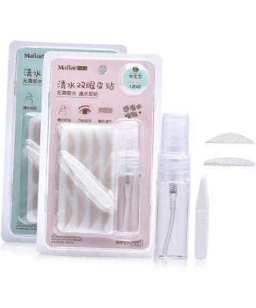FOMIYES 3 Packs Double Sided Sticky Tape Instant Eye Lift Strips Women Double Eyelid Sticker Spray Bottle - Buy Online on GoSupps.com