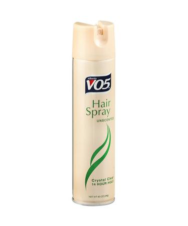 VO5 Crystal Clear Hairspray Unscented 8.5 oz (Pack of 4)